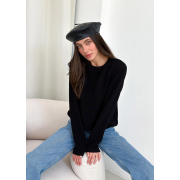 Джемпер в'язаний Cotton Art Knit чорний - Фото №5