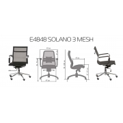 Офісне крісло Solano 3 Mesh Black Special4You E4848 - Фото №18