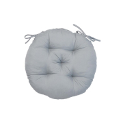 Кругла подушка на стілець Фібра Прованс сіра 041699 - Фото №5