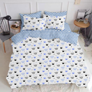 Набір наволочок Cosas Crown Blue / Zigzag Grey - Фото №3