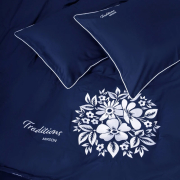 Постільна білизна 4052 Ocean Traditions сатин-elit MirSon з вишивкою - Фото №3