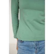 Лонгслів жіночий базовий 23129 German Volf зелений - Фото №6