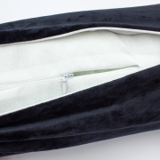 Подушка-валик 8526 Velvet Line 28-0007 Black 50% memory велюр MirSon - Фото №7