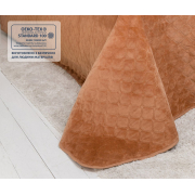 Покривало Ромб круглий Velour кавовий ТЕП - Фото №3