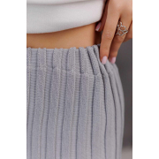 Спідниця-плісе в'язана міді Art Knit сіра - Фото №6