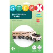 Конструктор дерев'яний на батарейках Поїзд Stem 73681 - Фото №3