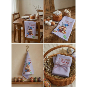 Рушник великодній вафельний кухонний Смачної паски Emily блакитний - Фото №3