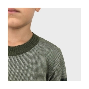 Джемпер для мальчика Трио Art Knit хаки - Фото №6