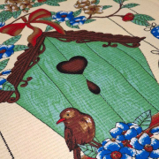 Рушник великодній вафельний кухонний З Великоднем Emily бежевий - Фото №5