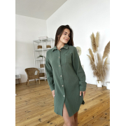 Сорочка жіноча з мусліну Coconut Cosy MD05 зелена - Фото №3