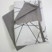 Комплект постільної білизни Selena Танго ліній поплін 420103 - Фото №3