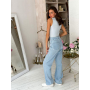 Майка жіноча базова в'язана Art Knit блакитна - Фото №5