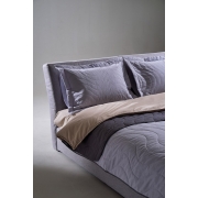 Покривало з наволочками бавовняне Bardoc SoundSleep двостороннє графіт+сірий - Фото №8