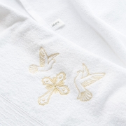 Крижма махрова Papaella 8-01594 біла - Фото №5