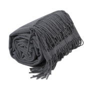 Плед Bergen Lotus Home антрацит - Фото №7