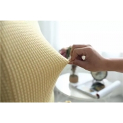 Чохол на кухонний стілець водовідштовхувальний Homytex кремовий - Фото №4