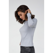 Лонгслів жіночий базовий 23131 German Volf сірий - Фото №3