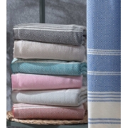 Рушник для сауни та пляжу Bergama Arya чорний - Фото №4