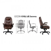 Офісне крісло Oskar Brown Special4You E5258 - Фото №3