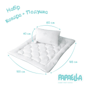 Набір дитячий Super Soft Papaella 8-34923 ковдра і подушка - Фото №3