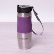 Термокружка Kamille 480мл з TPR-вставкою і ремінцем 2051 - Фото №3