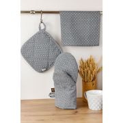 Рукавиця-прихватка Merry Christmas Прованс сіра - Фото №5