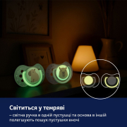 Пустушка силіконова динамічна 0-6 міс 2 шт CapiChill Lovi 22/932boy блакитна - Фото №8
