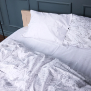 Постільна білизна 22-1427 Leafsong White сатин MirSon - Фото №3
