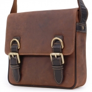 Чоловіча шкіряна сумка Visconti 16012 Rumba oil tan - Фото №3