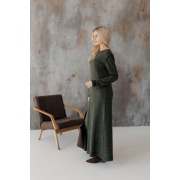 Сукня в'язана Ніколь максі Art Knit темно-зелена - Фото №5