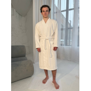 Халат махровий унісекс Kimono Levita SoundSleep білий 400г Туреччина - Фото №9
