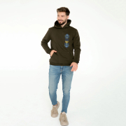 Худи мужское Герб Lesia хаки - Фото №3