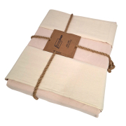 Комплект постільної білизни SoundSleep Stonewash Doble Pink Milk рожево-молочний - Фото №6