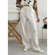 Штани в'язані Jolie Art Knit молочні - Фото №7