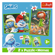 Пазли 2в1 та Memos The Smurfs Смурфикам весело Trefl 36568 - Фото №6