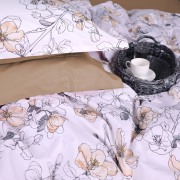 Постельное белье 00-2 Beige Flowers поплин MirSon - Фото №7