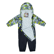 Комбінезон для малюків GOLDEN Huppa 36080004 лайм темно-сірий - Фото №3