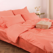 Постельное белье SS-3030 сатин-страйп LeLIT оранжевый - Фото №5