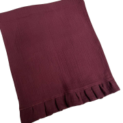 Раннер з рюшами Muslin Burgundy SoundSleep бургунді - Фото №3