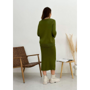 В'язана спідниця Jolie Art Knit хакі - Фото №4