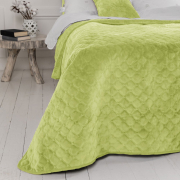 Покривало Ромб круглий Velour ТЕП салатове - Фото №3