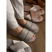 Тапочки домашні жіночі трикотажні Twins сірі - Фото №9