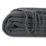 Плед Bergen Lotus Home антрацит - Фото №5