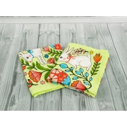 Кухонний вафельний рушник Великдень-3 Руно салатовий - Фото №4