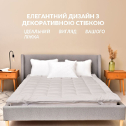 Наматрацник антиалергенний суперщільний Дабл Ideia з гумками по кутах - Фото №3