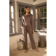 Штани піжамні Baily vizon Penelope темно-бежевий - Фото №3