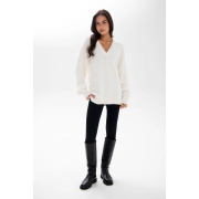 Светр в'язаний Dakota Coconut German Volf 25122 білий - Фото №3