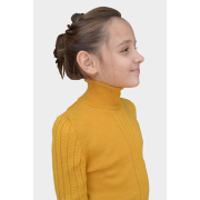 Гольф для девочки Art Knit Pretty горчичный - Фото №4