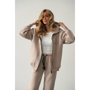 Жіночий костюм 24019 кофта і штани German Volf бежевий - Фото №4