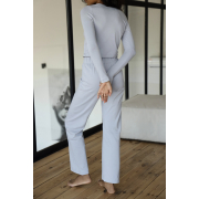 Жіночий лонгслів укорочений German Volf сірий - Фото №5